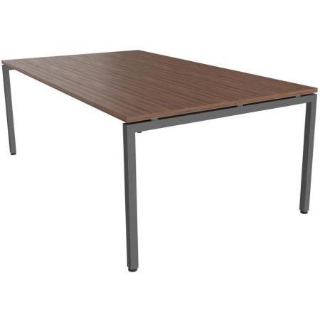 Стол для переговоров Steel 11702 (дуб темный/антрацит, 2100х1200х760 мм)